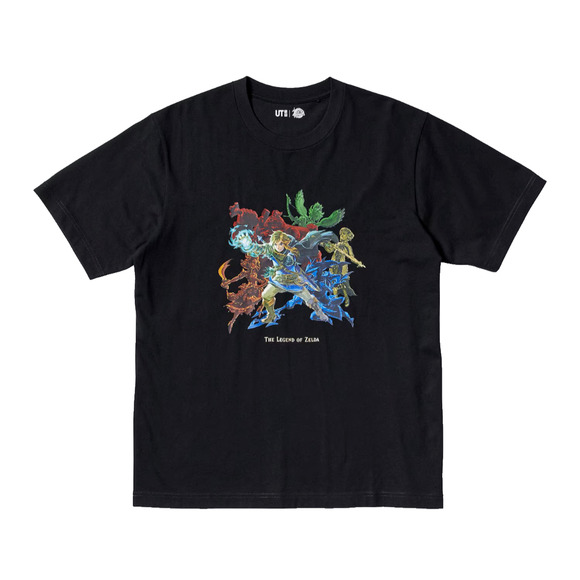 Legend of Zelda x Uniqlo Men’s XL Tears of the Kingdom UT T-shirt 2024 Black NEW - Picture 1 of 9
